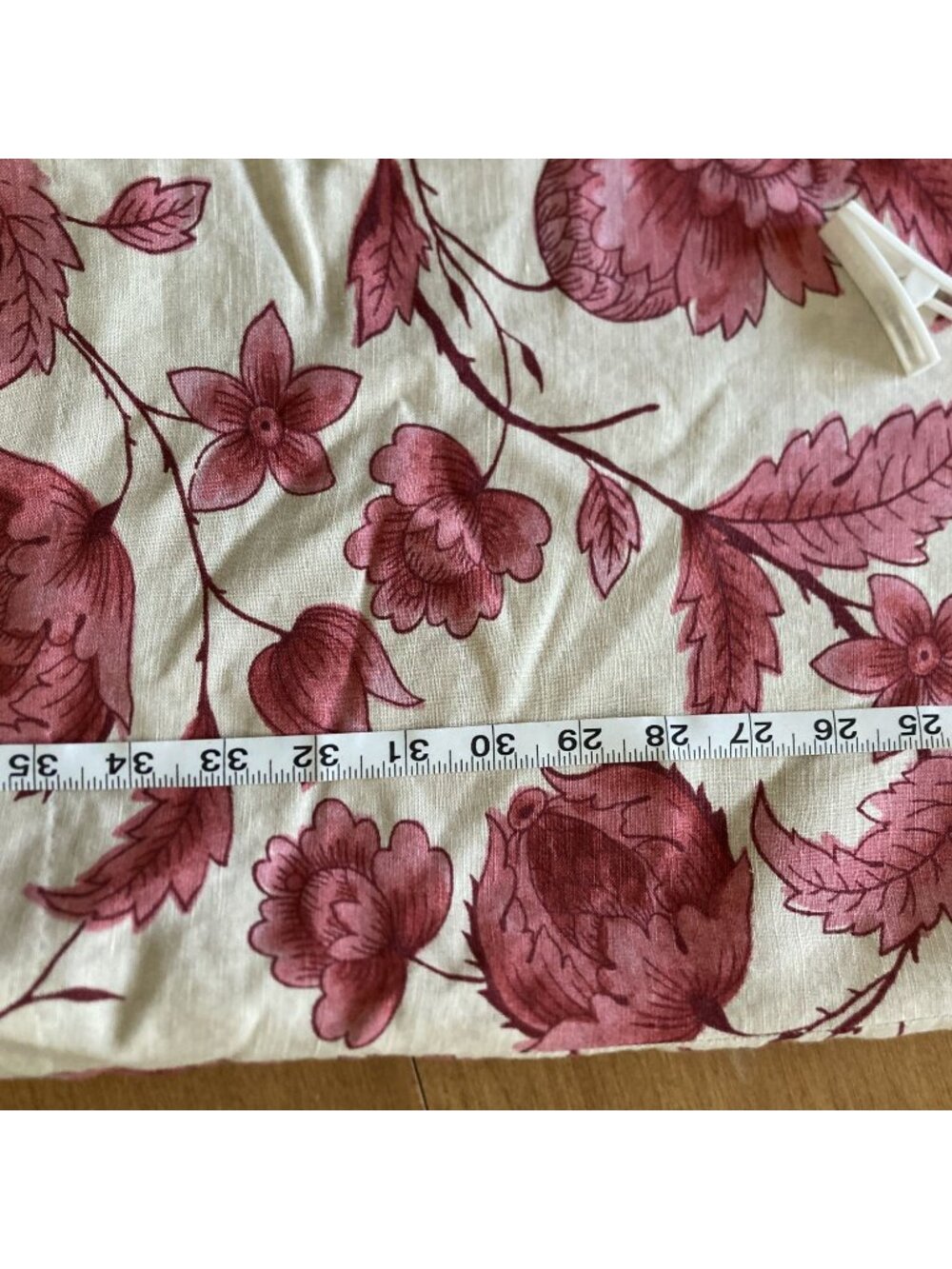 Floral Linen Blend Sleeveless Dress By Carmen Marc Valvo Size 8 With Back Zipper - Picture 5 of 5